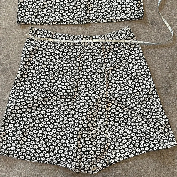 Paquette Skort And Vest Sēt Y2K Sunflower Vintage GUC M - Picture 4 of 9